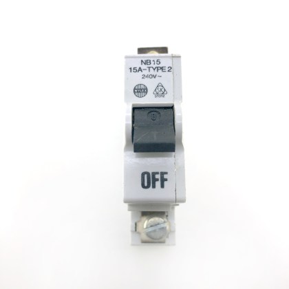 Wylex Stotz Kontakt NB15 15A 15 Amp MCB Circuit Breaker Type 2